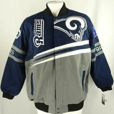 Los Angeles Rams NFL G-III Men's Big and Tall Snap Up Twill Jacket