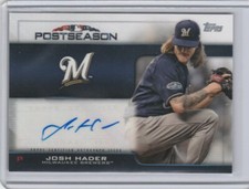 2019 Topps JOSH HADER POSTSEASON PERFORMANCE AUTOGRAPH AUTO! BREWERS! /50 KB