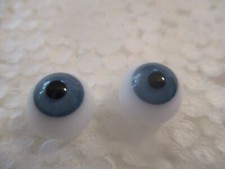 10 mm Blue Round Handblown Glass Eyes 7.5 mm Iris Doll Crafts  N77