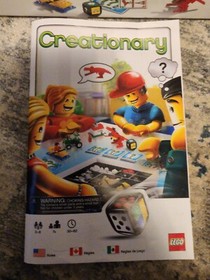 LEGO: CREATIONARY GAME, NO. 3844 LEGO SYSTEMS SET- USED W/ BOX - 2010 Incomplete