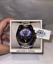 Image of MICHAEL KORS Bradshaw MK5976 Blue Dial Lady's Watch New With Tags