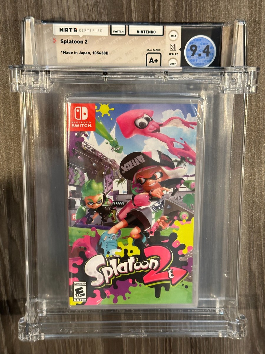 Splatoon 2 - Nintendo Switch, New and Sealed GRADED WATA 9.4/A+