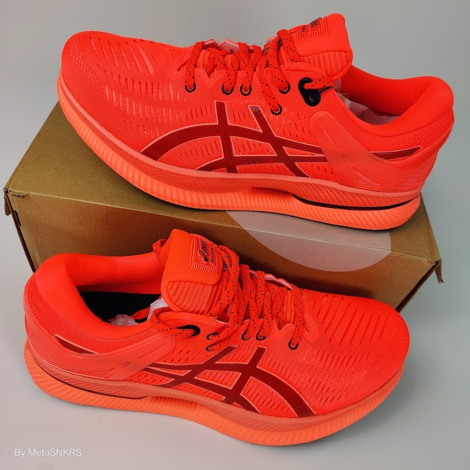 Asics US 13 Men's Sunrise Red Black Distance Runner MetaRide - 1011A967 700  New thumbnail 11
