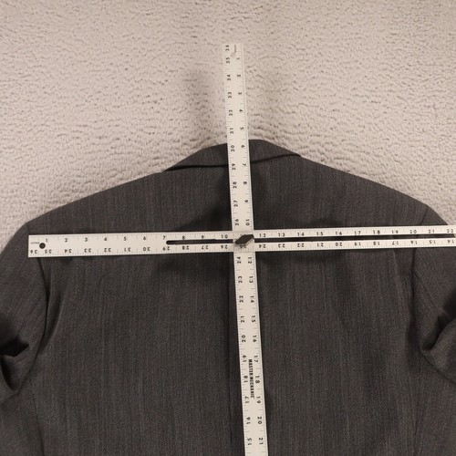 Paolo Solari Jacket XL XLT Gray Black 100% Wool Worsted Twill Blazer 48L - Picture 13 of 15