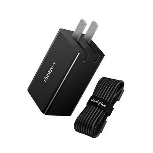 Original LENOVO Thinkplus GAN USB-C 65W Mini Fast Charger Adapter - Black - 第 15/15 張圖片