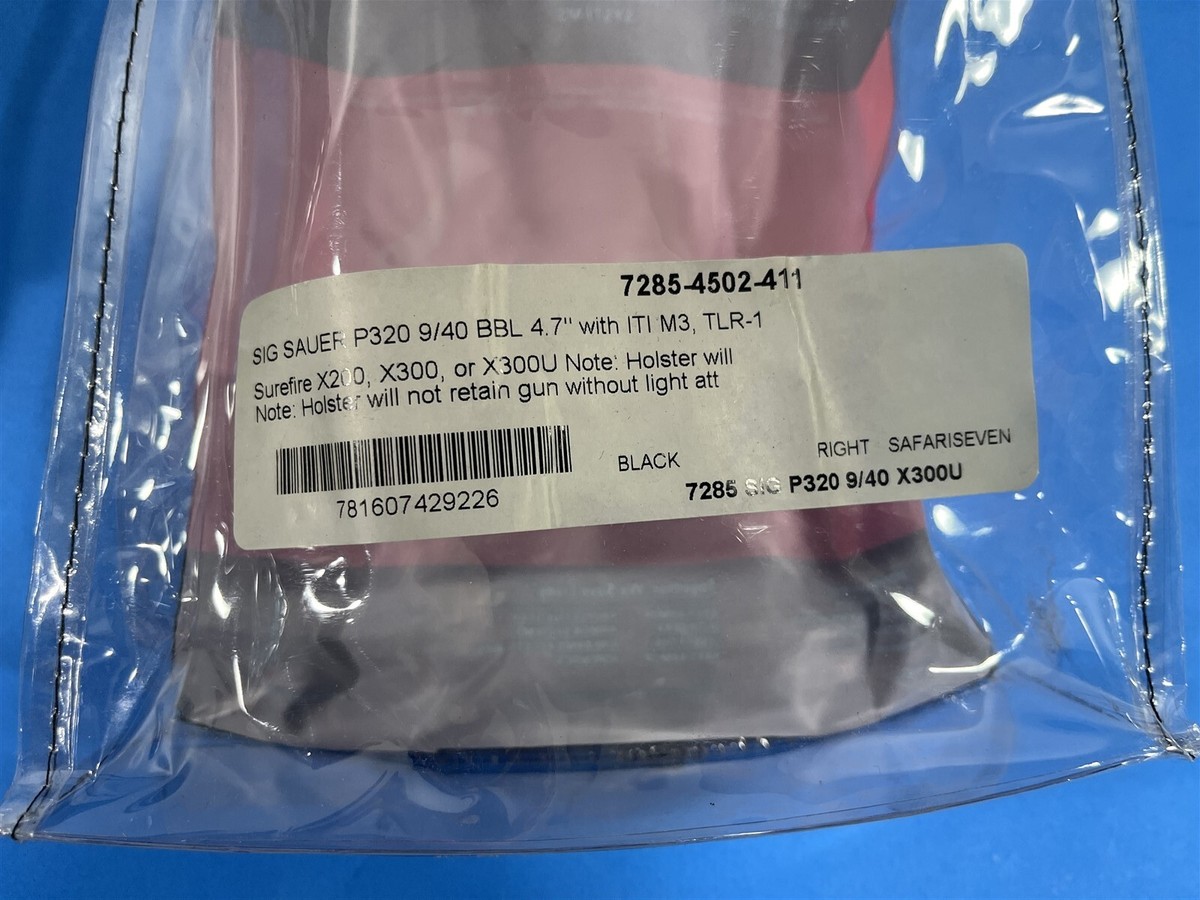 SAFARILAND 7285 7TS SLS LEVEL II LOW RIDE DUTY HOLSTER SIG SAUER