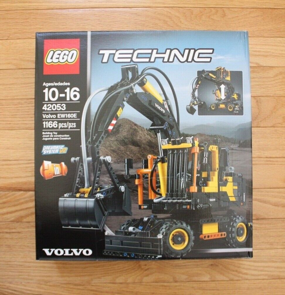 LEGO Technic 42053 Volvo EW160E Excavator Pneumatic System V2 New in sealed box