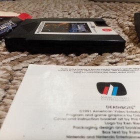 Deathbots NES Nintendo 1990 Complete Rare 100% Authentic Tested CIB Box Etc