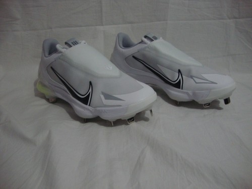 New Men CZ5915-100 Nike Force Zoom Trout Low Metal Baseball Cleats Size 8 White - Picture 9 of 9