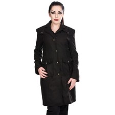 Black Pistol Gothic Punk Steampunk Industrial Damen Mantel - Moon Coat