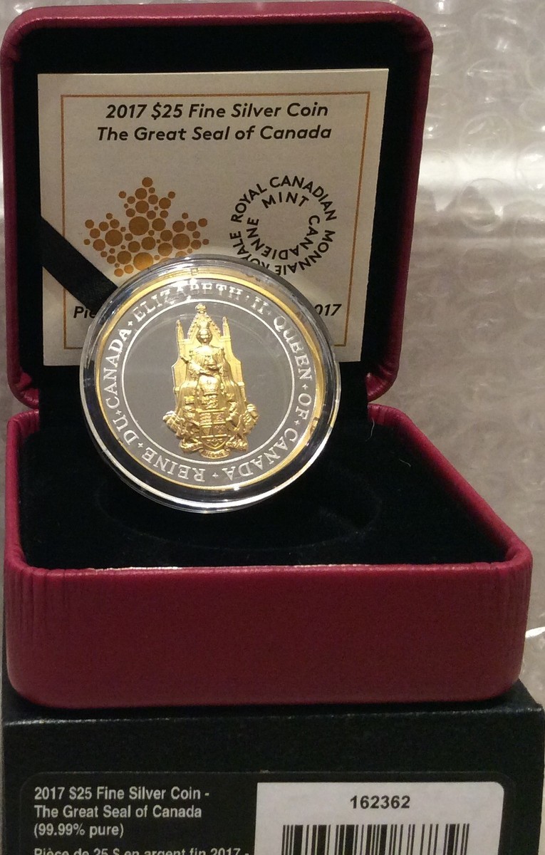 2017 Great Seal of Canada $25 銀貨 PF70UC 【公式通販】