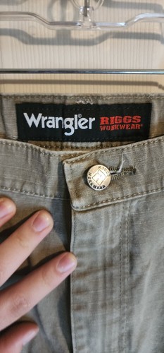 Wrangler Riggs Workwear Olive Green W38 L34 Pants - Picture 2 of 6