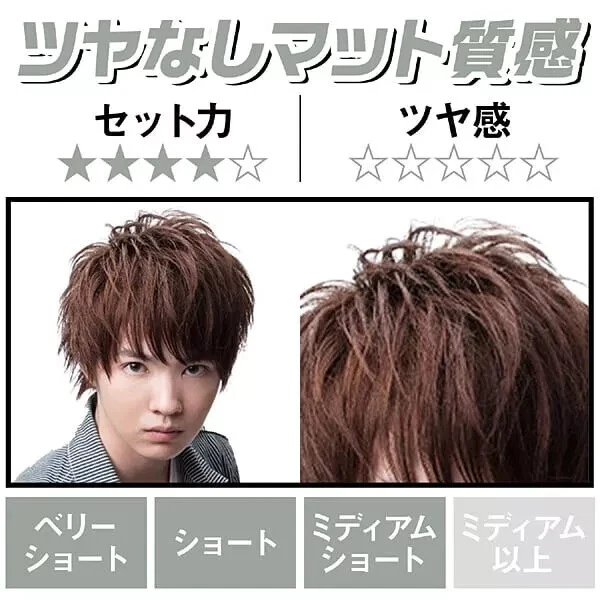 Mandom GATSBY Hair Wax Moving Rubber Grunge Mat Gray 80g×10 set from Japan - Image 4 of 4