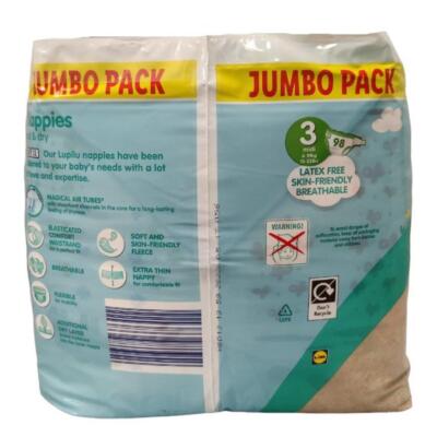 Lupilu Size 3 Nappies Midi Jumbo 98 Pack for sale online | eBay 