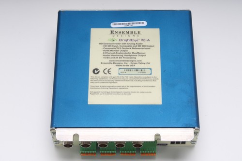 Emsemble Designs BrightEye 92-A HD Down-Converter with Analog Audio - Fair - Picture 6 of 6