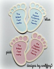 CRAFTECAFE BABY POEM Premade paper piecing scrapbook die cut piece album card 3D