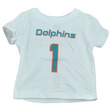 NFL Miami Dolphins Tua Tagovailoa #1 Crew Neck Infant Baby Tshirt Tee