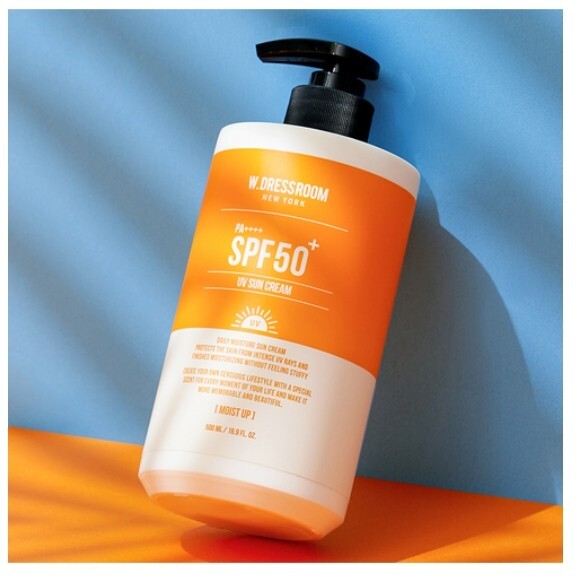 W.DRESSROOM Moisturizing Sun Cream SPF50+ PA++++, 500ml (16.90 oz) Sun Cream Sun