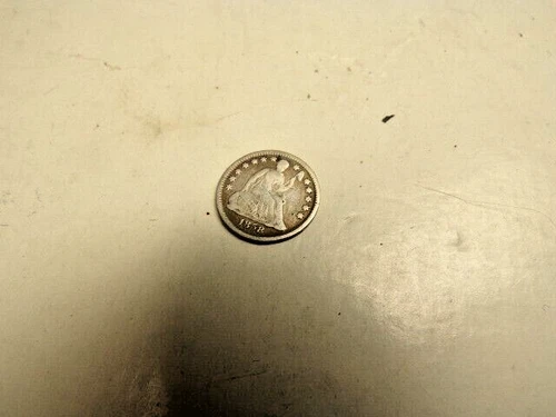 1858 Seated Liberty Silver Half Dime 5C