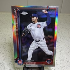 Topps 2025 Chrome Update Series Justin Steele #USC3 Chicago Cubs Baseball Card