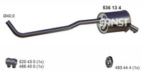 EndschalldäMpfer NachschalldäMpfer Ernst 536134 SAN713 FüR Dacia Logan 2 Sandero
