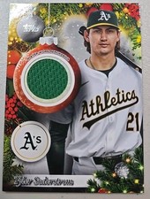 Tyler Soderstrom #PR-TSO 2025 Topps Holiday Player Worn Green Relic SP Christmas