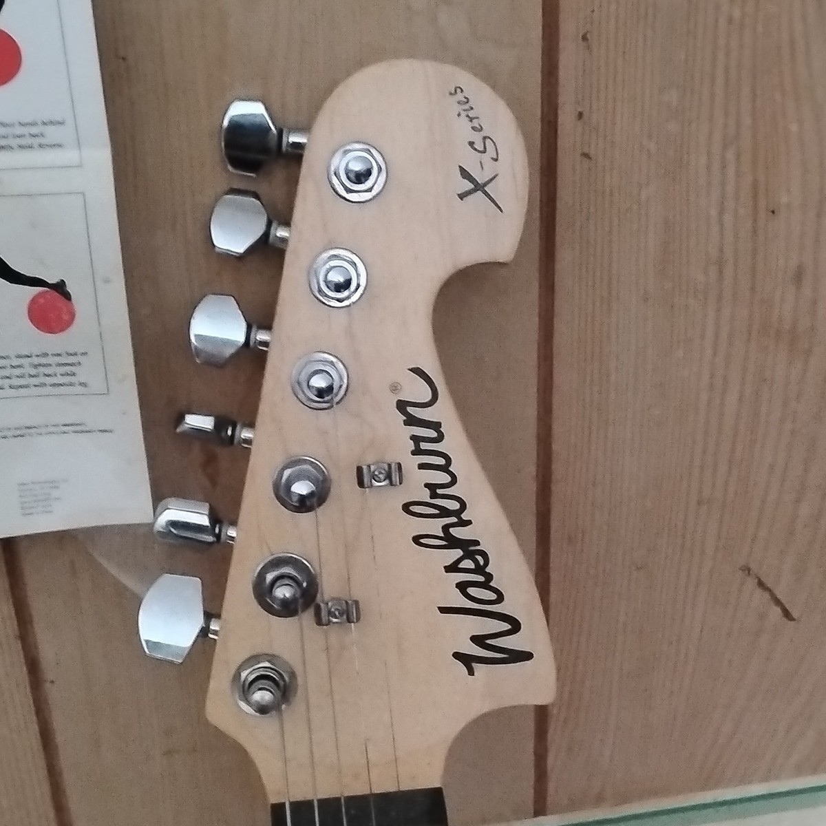 Washburn X-Series Electric Guitar Solid Body Silver 6 String Right