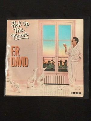 F.R. David ~ Pick up the phone 7'' 45 w P/S 1983 Carrere (Italy) VG+/EX