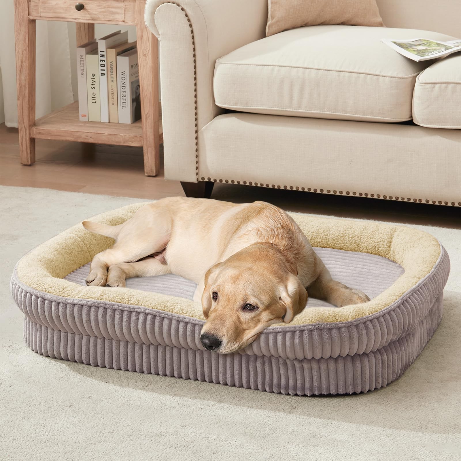 Panier pour chien lit orthopédique chien taille moyenne déhoussable