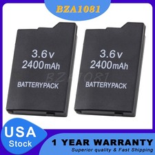2PCS Rechargeable Replace Battery 2400mAh 3.6V For Sony PSP Slim 2000 2001 3000