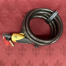 OnGuard 6-Foot Straight Hardened Security Steel Cable Key Bike Lock