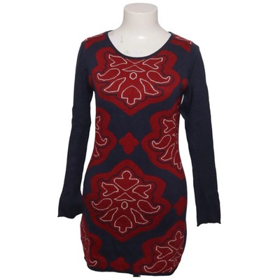 Dolce & Rosa, Kleid, Größe: S/M, Blau/Rot, Kaschmir/Wolle, Paisley, Damen #dGU
