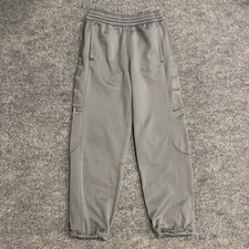 Nike Therma Elite Stripe Pants Youth Boys L Gray Joggers 803773-071