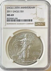 US 2011 American Silver Eagle $1  NGC MS-69