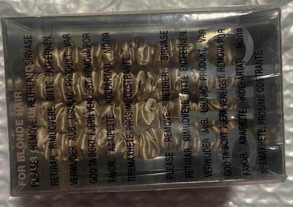 Juego de 4 Slip Seda Skinny Scrunchies Marrón Oscuro 100% Morera, Antiarrugas Foto 2 de 4