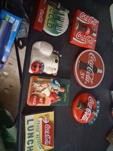 Coca Cola Vtg Magnets Lot 7x