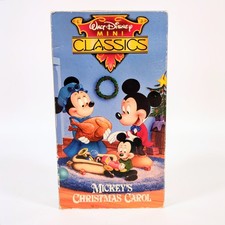 Mickey's Christmas Carol VHS Walt Disney Mini Classics 1983 Family Holiday Tape