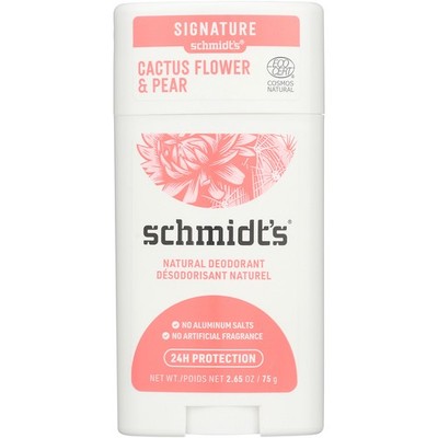 Schmidts Cactus Flower & Pear Natural Deodorant Stick 2.65 Oz