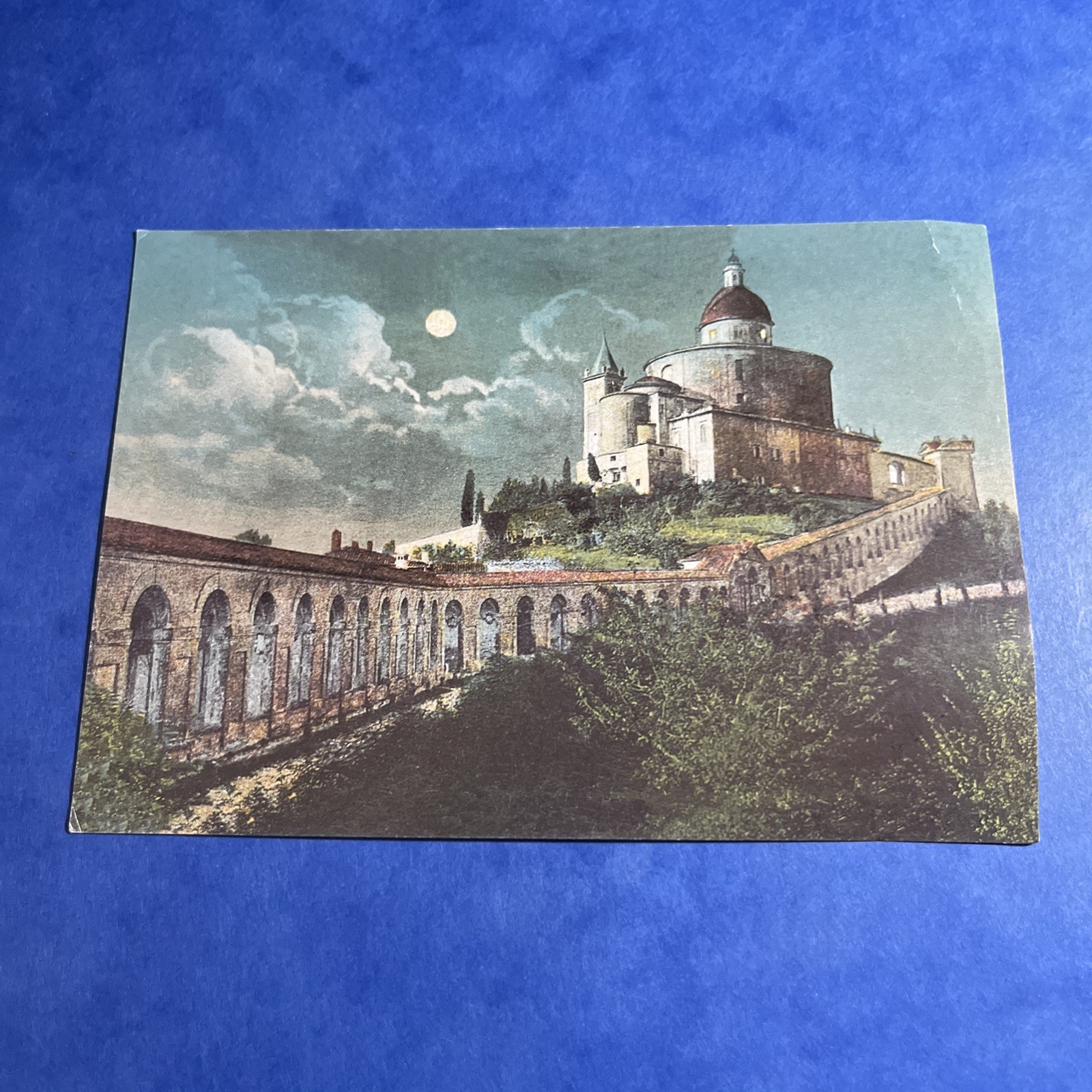 CARTOLINA COLORI COLLEZIONE BASILICA DI SAN LUCA ANNO 1917 NON VIAGGIATA