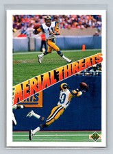 1991 Upper Deck Aerial Threats #30 Jim Everett / Henry Ellard Los Angeles Rams