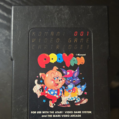 konami pooyan atari 2600 atari video game cartridge