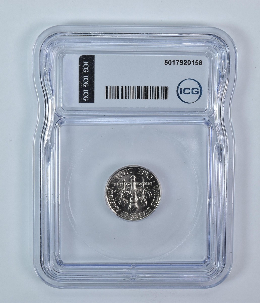 1986-D Roosevelt Dime MS67 FB ICG | eBay