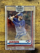 2019 Topps Clearly Authentic Danny Jansen Auto Red /50
