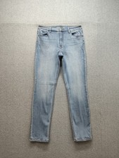 Old Navy Girls Jeans 12 Light Blue Straight Leg High Rise 4 Pocket Casual Denim