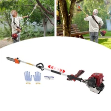 43CC 4 Stroke Gas Pole Chainsaw Saw Wood Cutter Trimmer Lang Pole Saw 1.5m