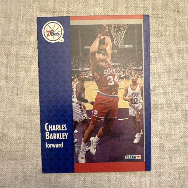 Fleer 1991-92 Charles Barkley #151 Philadelphia 76ers NBA Basketball Card