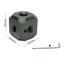 Aluminum Alloy Tripod Screw Hole Adapter with 5x 1 4 20 and 1x 3 8 16 Threads