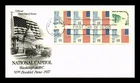 DR JIM STAMPS US COVER FLAG OVER CAPITOL BOOKLET PANE FIRST DAY ISSUE ARTCRAFT