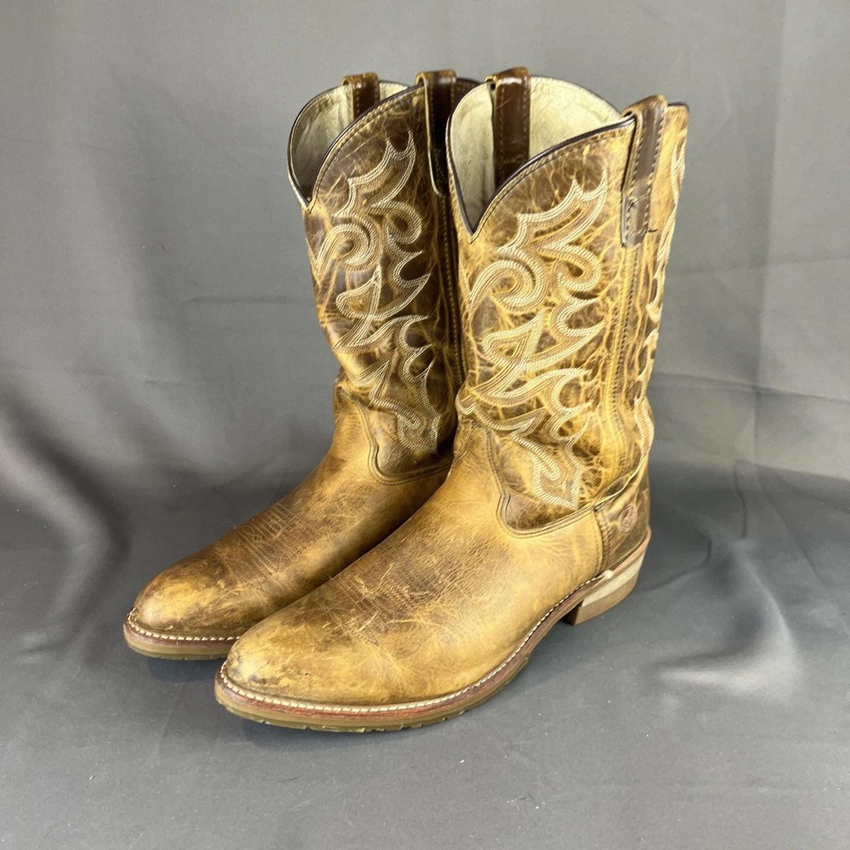 Vintage Imperial Boot Co. Bottes de cowboy western en cuir noir pour homme taille 9 Made in USA - France