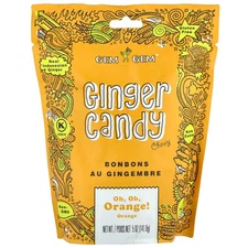 Chewy Ginger Candy, Oh, Oh, Orange!, 5 oz (141.8 g)